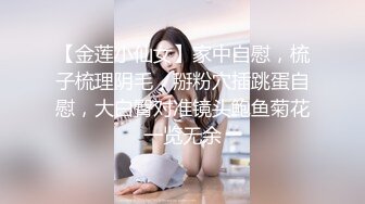 【金莲小仙女】家中自慰，梳子梳理阴毛，掰粉穴插跳蛋自慰，大白臀对准镜头鲍鱼菊花一览无余