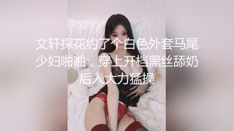 文轩探花约了个白色外套马尾少妇啪啪，穿上开档黑丝舔奶后入大力猛操