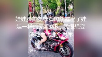 娃娃脸美女穿着黑丝露出了娃娃一样的无毛嫩B，我很想变成她手上那个黑屌